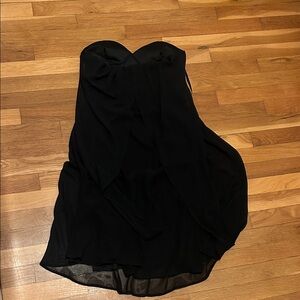 Chic Black Strapless Dress